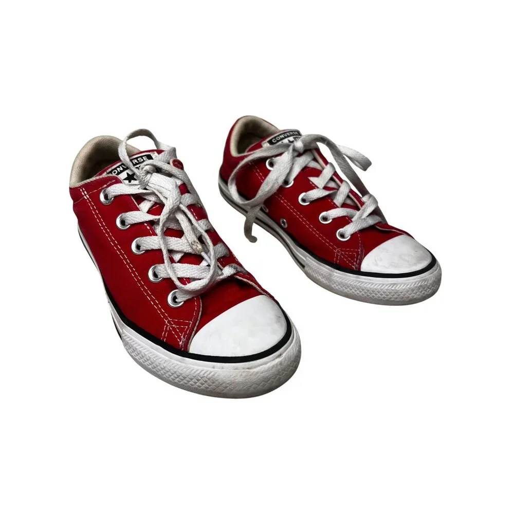Converse CTAS Street Slip-On Youth Size 2 A01700F Red Casual Shoes School